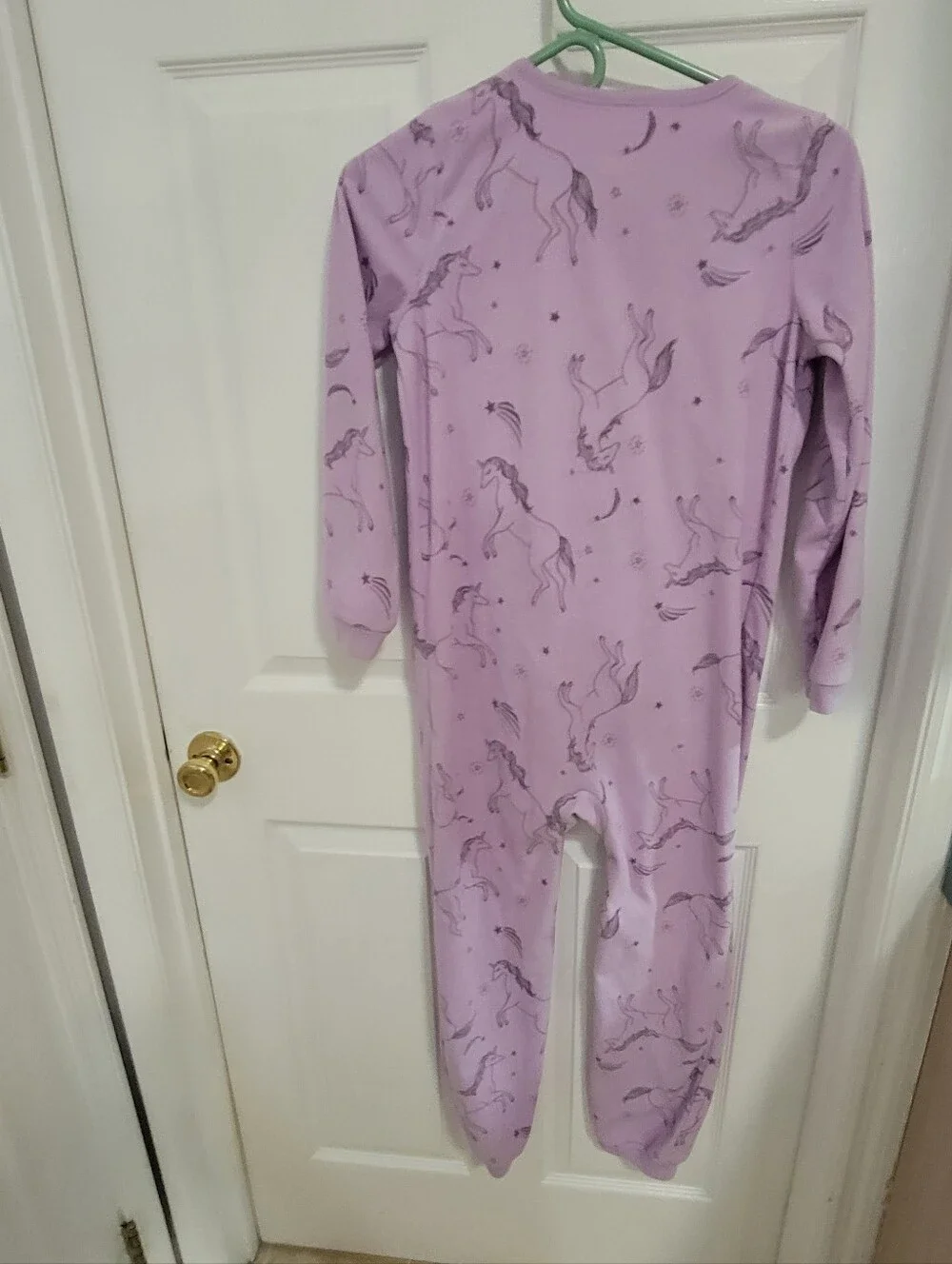 Girls Size 12 Pajama Lot Carter’s Wonder Nation Unicorn Zip-Up PJs
